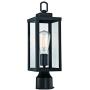 WISBEAM Outdoor Post Light, Pole Lantern, E26 Base 100W Max, Aluminum Housing Plus Glass, Wet Location Rated, ETL Qualified, Bulbs not Included