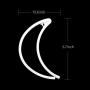 Moon LED Signs Neon Lights for Wall Decor,USB or Battery Neon Sign,Neon Signs for Bedroom,Light Up Sign Decorative Neon Light Sign for Christmas,Party,Kids, Girls Living Room (Moon-Blue)