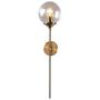 BOKT Glass Globe Wall Sconce Mid Century Wall Light Fixture Bedroom Lighting Nordic Living Room Background Wall Lamp Mirror Headlights (Clear)