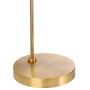 Capra Modern Chairside Arc Floor Lamp Antique Brass Swivel Head for Living Room Reading Bedroom Office - Possini Euro Design