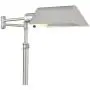 Jenson Modern Pharmacy Floor Lamp Adjustable Swing Arm Brushed Nickel Metal for Living Room Reading Bedroom Office - Regency Hill