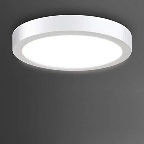Flush Mount LED Ceiling Light Fixture-24W Soft Daylight Flat Round Surface Mounted Downlight Lamp Lighting for Closet/Bedroom/Dining Room/Kitchen/Kids Room/Dorm Room