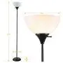 Newhouse Lighting NHFL-CH-BK Charles 71 inch Modern Standing, Torchiere Floor Lamp for Bedrooms, Living Room, Office, Reading, Includes Free LED Light Bulb, Black