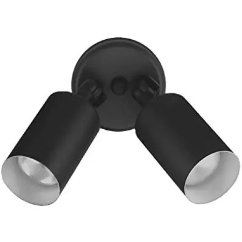 NICOR Lighting 100W Black Double Cylinder Adjustable Security Flood Light (11521) NICOR Lighting 100W Black Double Cylinder Adjustable Security Flood Light (11521)