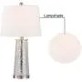 Maxax Table Lamps Set of 2 with White Fabric Shade, Bedside Nightstand Desk Lamps 3-Way Dimmable Decorative for Living Room Bedroom Dining Room Kitchen, Nickel Finish Maxax Table Lamps Set of 2 with White Fabric Shade, Bedside Nightstand Desk Lamps 3-Way Dimmable Decorative for Living Room Bedroom Dining Room Kitchen, Nickel Finish