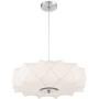 Glacier Brushed Nickel Pendant Chandelier 20'' Wide Modern White Geometric Shade 3-Light Fixture for Dining Room House Foyer Kitchen Island Entryway Bedroom Living Room - Possini Euro Design Glacier Brushed Nickel Pendant Chandelier 20'' Wide Modern White Geometric Shade 3-Light Fixture for Dining Room House Foyer Kitchen Island Entryway Bedroom Living Room - Possini Euro Design