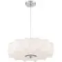 Glacier Brushed Nickel Pendant Chandelier 20'' Wide Modern White Geometric Shade 3-Light Fixture for Dining Room House Foyer Kitchen Island Entryway Bedroom Living Room - Possini Euro Design