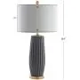 JONATHAN Y JYL5045B Roman 28.5'' Ceramic LED Lamp Contemporary,Transitional,Glam for Bedroom, Living Room, Office, College Dorm, Coffee Table, Bookcase, Gray JONATHAN Y JYL5045B Roman 28.5'' Ceramic LED Lamp Contemporary,Transitional,Glam for Bedroom, Living Room, Office, College Dorm, Coffee Table, Bookcase, Gray