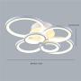 Ceiling Light Fixture, Flush Mount Lights Chandelier LED 6 Lights Contemporary Dimmable Lights Ceiling Lighting for Living Room Dining Bedroom Office Lights Fixtures Ceiling (6 Lights)