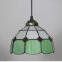Tiffany Style Pendant Light,Dining Room Living Room Pendant Lamp,Hallway Hanging Light with 20Cm (8 Inch) Vintage Square Lattice Stained Glass Shade,Indoor Chandelier 110-240V E27,F