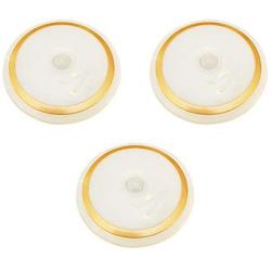 3'' Motion Sensor LED Night Light for Bedroom Closet Basement Hallways | Rechargeable Light for Backlight Stairs Garage Cabinets Drawers Cupboards (White) (3 Pack)