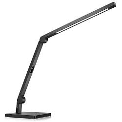 Honrar Primi LED Desk Lamp,Metal Swing Arm Table Lamp,Eye-Caring Architect Task Lamp,Stepless Dimmable Reading Light Desk Lamp with Touch Control/Memory Function for Office,Bedroom,Reading,Study,Work