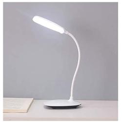 Dimmable LED Desk Lamp with 3 Color Modes and USB Charging, Adjustable Light for Bedroom Study Room Office (White)