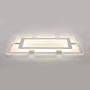 LITFAD Rectangular LED Flush Light Minimalist Acrylic Ultrathin Ceiling Lamp, Modern Pandent Light for Dinning Room Bedroom Living Room - 23.5'' Length, White Light