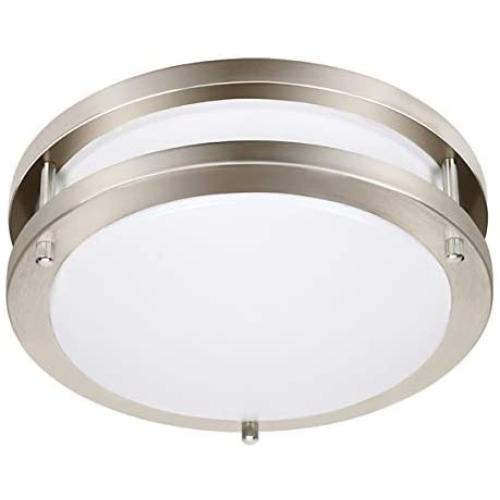 Drosbey 36W Dimmable LED Flush Mount Ceiling Light Fixture, Kitchen Light Fixtures, 13 inch Ceiling Lights for Bedroom, Bathroom, 3000K/4000K/5000K Adjustbale, Super Bright 3500LM