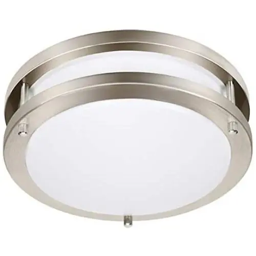 Drosbey 50W Flush Mount Ceiling Light Fixture, Kitchen Light Fixtures, Dimmable, LED Lights for Bedroom, Bathroom, Living Room, Garage, 14.5 inch, 5000 Lumens, 3000K Warm White
