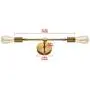 JHLBYL Bathroom Vanity Light 2-Light Wall Sconce Brushed Gold Bronze Classic Mid Century Wall Lamp Wall Light for Bathroom Modern Dining Room Living Room