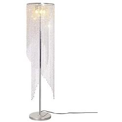 Surpars House Raindrop Crystal Floor Lamp Chrome Finish