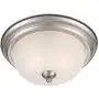 Tawson Joel Modern 2-Light Flush Mount Ceiling Light with Etched Glass Shade for Hallway, Entryway, Passway, Dining Room, Bedroom, Garage, Kitchen Island, Balcony Living Room