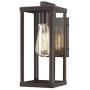 Odeums Outdoor Wall Lantern, Exterior Wall Mount Lights, Outdoor Wall Sconces, Wall Lighting Fixture in Oil Rubbed Finish with Clear Glass (Oil Rubbed Bronze-Wall Light, 1 Pack)