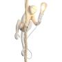 SAM Vintage Resin Hemp Rope Monkey Pendant Light Fixture Industrial Retro E14 Edison Ceiling Pendant Lamp for Dining Living Room Childrens Bedroom Bar Cafe Bar for Room