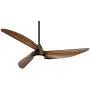 56'' Sleuth Modern Ceiling Fan with Light LED Dimmable Oil Rubbed Bronze Frosted Glass for Bedroom Living Room Kitchen Dining - Casa Vieja