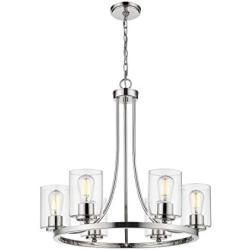 Ceiling Light Fixture Modern Chandeliers for Dining Rooms，Pendant Lighting for Living Room Foyer Hallway Entryway, D25'' x H 25.25''，Chandelier Light Fixture by Sunlighting