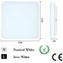 Square LED Ceiling Light Fixture,18W (150 Watt Equivalent) Hallway LED Flush Mount Light,11 Inch 2000lm LED Ceiling Lamp for Kitchen Bathroom,IP65 (Used Outdoor),6500K Bright White