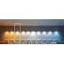 Leniure Coffee Square LED Light Ceiling Lamp Contemporary Chandelier Lighting Fixture 18'' Wide 18'' Deep 4'' High, Warm White 3000K
