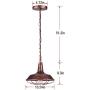 CINOTON Farmhouse Pendant Light, Industrial Metal Cage Pendant Lighting for Kitchen Island, Pendant Ceiling Light Fixture for Dining Room