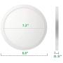 LED Flush Mount Ceiling Light Dimmable Disk Light 2PK 8inch 18W 5000K CRI90 Round Panel Light LED Recessed Light for Bedroom Kitchen Hallway Bathroom Office