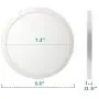 LED Flush Mount Ceiling Light Dimmable Disk Light 2PK 8inch 18W 5000K CRI90 Round Panel Light LED Recessed Light for Bedroom Kitchen Hallway Bathroom Office