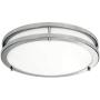 LB72165 LED Flush Mount Ceiling Light, 16 inch, 23W (200W Equivalent) Dimmable 1610lm, 5000K Daylight, Brushed Nickel Round Lighting Fixture for Kitchen,Hallway,Bathroom,Stairwell