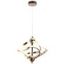 LED Pendant Light, Ceiling Light Fixture, Adjustable Pendant, AC85-265V Warm White Light, 20W Metal Ceiling Pendant Light Hung Light Painting Lamp Fixture for Living Room Bedroom Dinning Room (Gold)