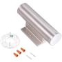 Cloudy Bay 3 Color LED Outdoor Up and Down Porch Light with Photocell,120V 20W 3000K/4000K/5000K Selectable, Dusk to Dawn Photocell, Brushed Nickel, Aluminum Light Body, Weater Resistance,Pack of 2 Cloudy Bay 3 Color LED Outdoor Up and Down Porch Light with Photocell,120V 20W 3000K/4000K/5000K Selectable, Dusk to Dawn Photocell, Brushed Nickel, Aluminum Light Body, Weater Resistance,Pack of 2