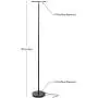 Brightech Sky Flux - The Very Bright LED Torchiere Floor Lamp, for Your Living Room & Office - Halogen Lamp Alternative with 3 Light Options Incl. Daylight - Dimmable Modern Uplight - Black Brightech Sky Flux - The Very Bright LED Torchiere Floor Lamp, for Your Living Room & Office - Halogen Lamp Alternative with 3 Light Options Incl. Daylight - Dimmable Modern Uplight - Black