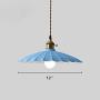 LAKIQ Colorful Indoor Single Pendant Light Lovely Scalloped Shade Mini Hanging Ceiling Lighting Metal Lights Pool Table Hanging Light for Kitchen Island Dining Room Bar Restaurant (White, 12)