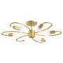 APBEAMLighting Sputnik Ceiling Light Mid Century Gold Chandelier for Bedroom Living Room and Dining Room 6 Lights