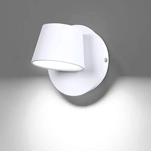 Phenas Modern LED Wall Sconce Indoor Wall Light LED Reading Spotlight 350° Swivel Nordic Style Wall Spotlight LED Wall Lamp for Bedroom Bedside Living Room Hallway Stairs Corridor, White 6000K Phenas Modern LED Wall Sconce Indoor Wall Light LED Reading Spotlight 350° Swivel Nordic Style Wall Spotlight LED Wall Lamp for Bedroom Bedside Living Room Hallway Stairs Corridor, White 6000K