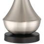 Simon Modern Accent Table Lamps Set of 2 with USB Charging Port Metal Half Moon Glass Shade for Living Room Bedroom Bedside Nightstand Office - 360 Lighting