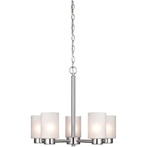 Dining Room Lighting Fixtures Hanging, Chandelier Light Fixture, Kitchen Chandelier, 5 Light Chandelier, Brushed Nickel