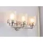 Doraimi 3 Light Frosted Glass Shade Wall Sconce Lighting with Brushed Nickel Finish, Modern Wall Light Fixture with Hollow Lamp Cup for Bath Room, Bed Room, LED Bulb(not Include)