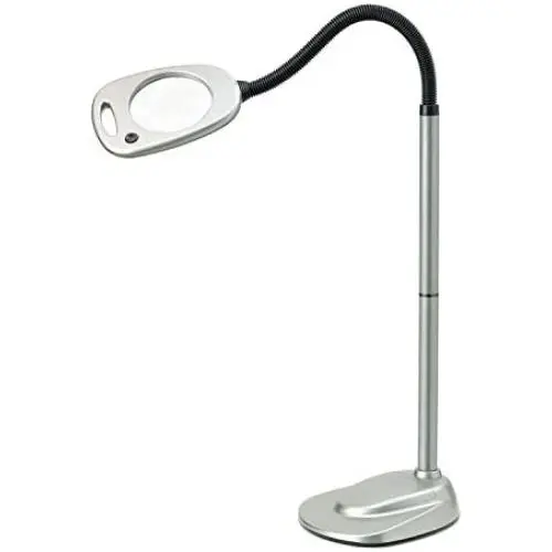 Light It! By Fulcrum, 12 LED Wireless Magnifying Floor Lamp with Adaptor Light It! By Fulcrum, 12 LED Wireless Magnifying Floor Lamp with Adaptor