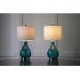 Decor Therapy MP1054 Table Lamp, Emerald Blue Green, 2 Count