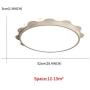 LED Flush Mount Ceiling Light FangYanMei Small Ceiling lamp Sun Ceiling Light for Bedroom Boys and Girls Room lamp White Metal Light led Modern Ceiling Light fixtures 4000K 20.4INCH 68W