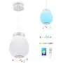 Pendant Light LED Mini Chandelier 30W White Music Ceiling Light with Bluetooth Speaker, Smart APP and Remote Control, Modern Design and Length Adjustable, Perfect for Kitchen Dining Room Restaurant. …