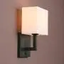 Indoor Bedside Wall Lamp Light, Yosoan 2-Pack Vintage Industrial Wall Sconce with Square Fabric Shade for Bedroom Living Room Dinning Room Hotel (Black) Indoor Bedside Wall Lamp Light, Yosoan 2-Pack Vintage Industrial Wall Sconce with Square Fabric Shade for Bedroom Living Room Dinning Room Hotel (Black)