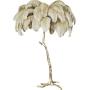 XIHOME Modern Luxury Real Ostrich Feather Gold Floor Lamp Resin Nordic Standing Lamp Villa Repot Hotel Decor Lighting Romantic Princess Bedroom Bedside Floor Lamp Brown 160cm