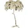XIHOME Modern Luxury Real Ostrich Feather Gold Floor Lamp Resin Nordic Standing Lamp Villa Repot Hotel Decor Lighting Romantic Princess Bedroom Bedside Floor Lamp Brown 160cm
