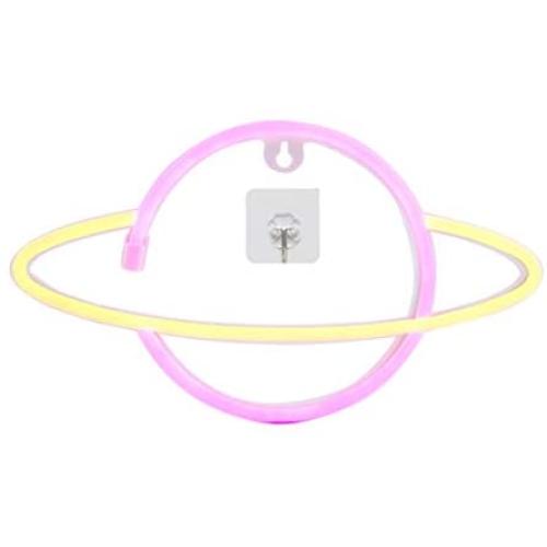 BeyonDecor LED Planet neon Signs for Wall Decoration Battery and USB Operated Aesthetic Room Decor neon Sign neon Lights for Kids Room, Bar, Living Room, Christmas, Party, Wedding, Halloween